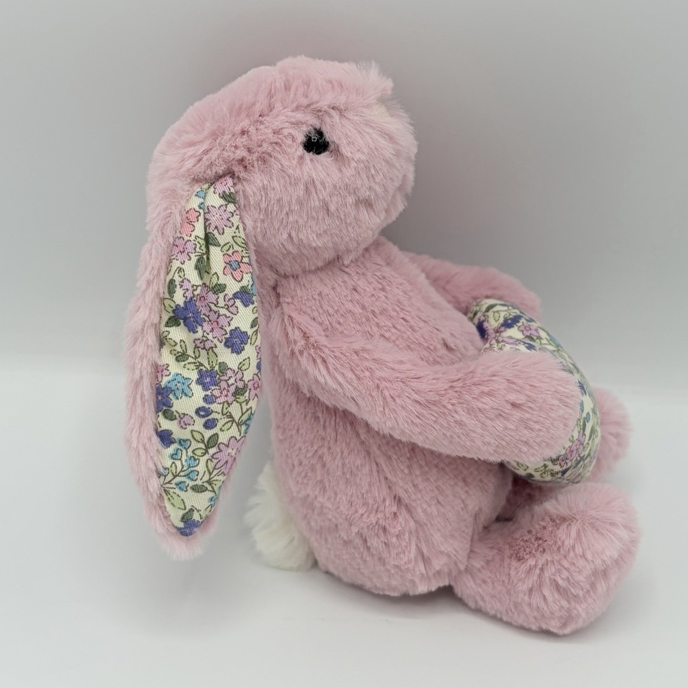 Jellycat Blossom Pink Tulip Heart Bunny Plush Small 6" - Picture 3 of 5